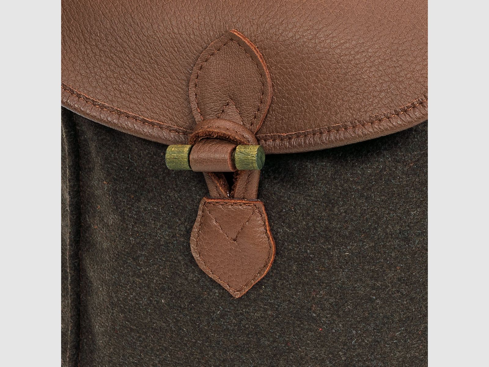 Rucksack Loden de Luxe mit Elch-Leder