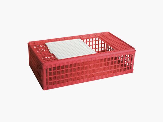 Transportdoos voor gevogelte, van plastic, 1 deur