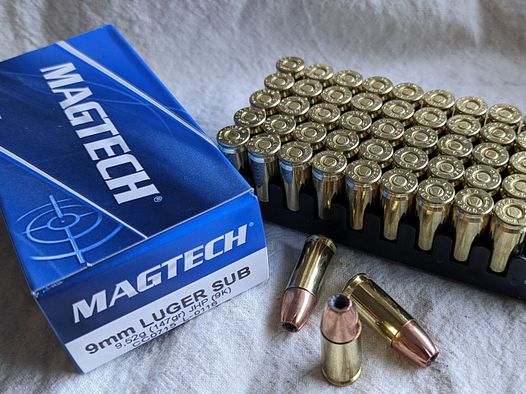 Magtech 9mm Luger SUB 147gr JHP °°°°°°°°°°°°°°°°°