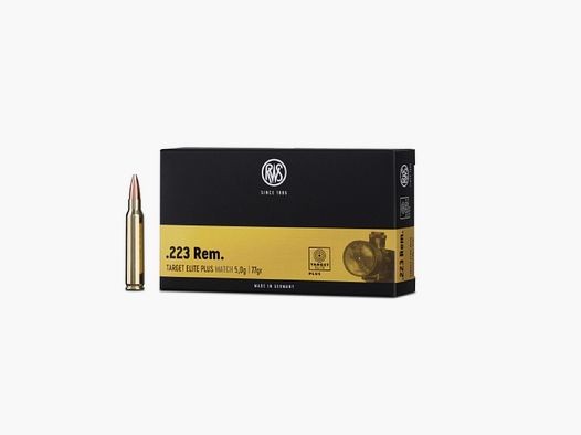 RWS .223 Rem. TARGET ELITE PLUS 5,0g/77gr 20 nabojów