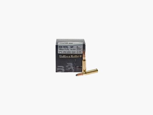 Cartucce Sellier & Bellot cal. 308 Win SP 180 gr 50 pz