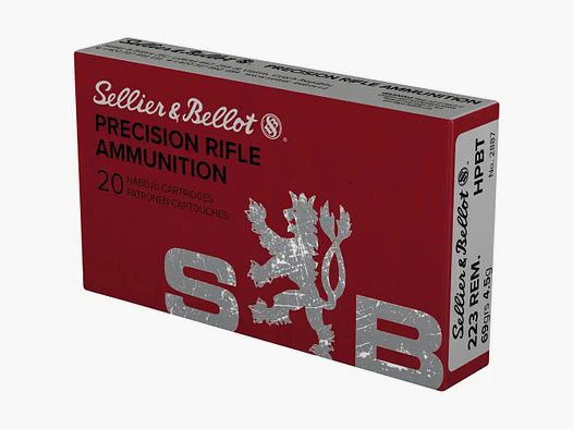 Sellier&Bellot HPBT 4,5g/69grs à20 .223 Rem.