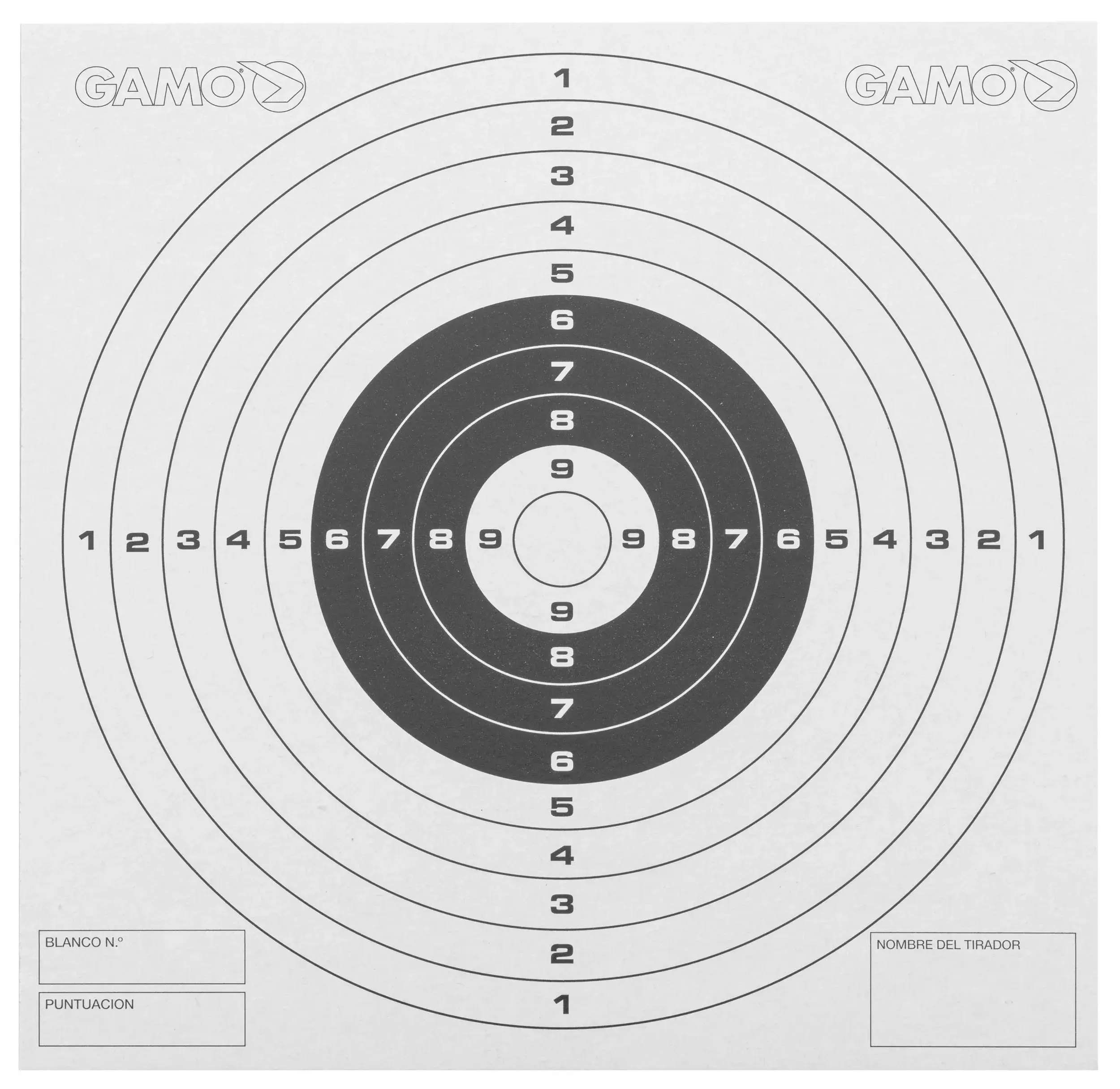 100 Zielscheiben Gewehr Gamo 14X14 cm, Bild 6 von 12
