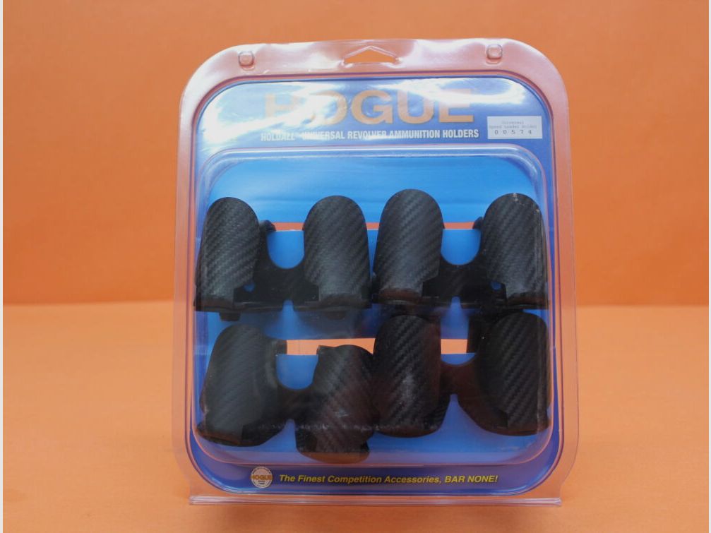 HOGUE HOGUE HoldALL Speed Loader Holder (00574) Universal CF Weave VE 4 Stück Doppel-Halter m. Gürtelclip