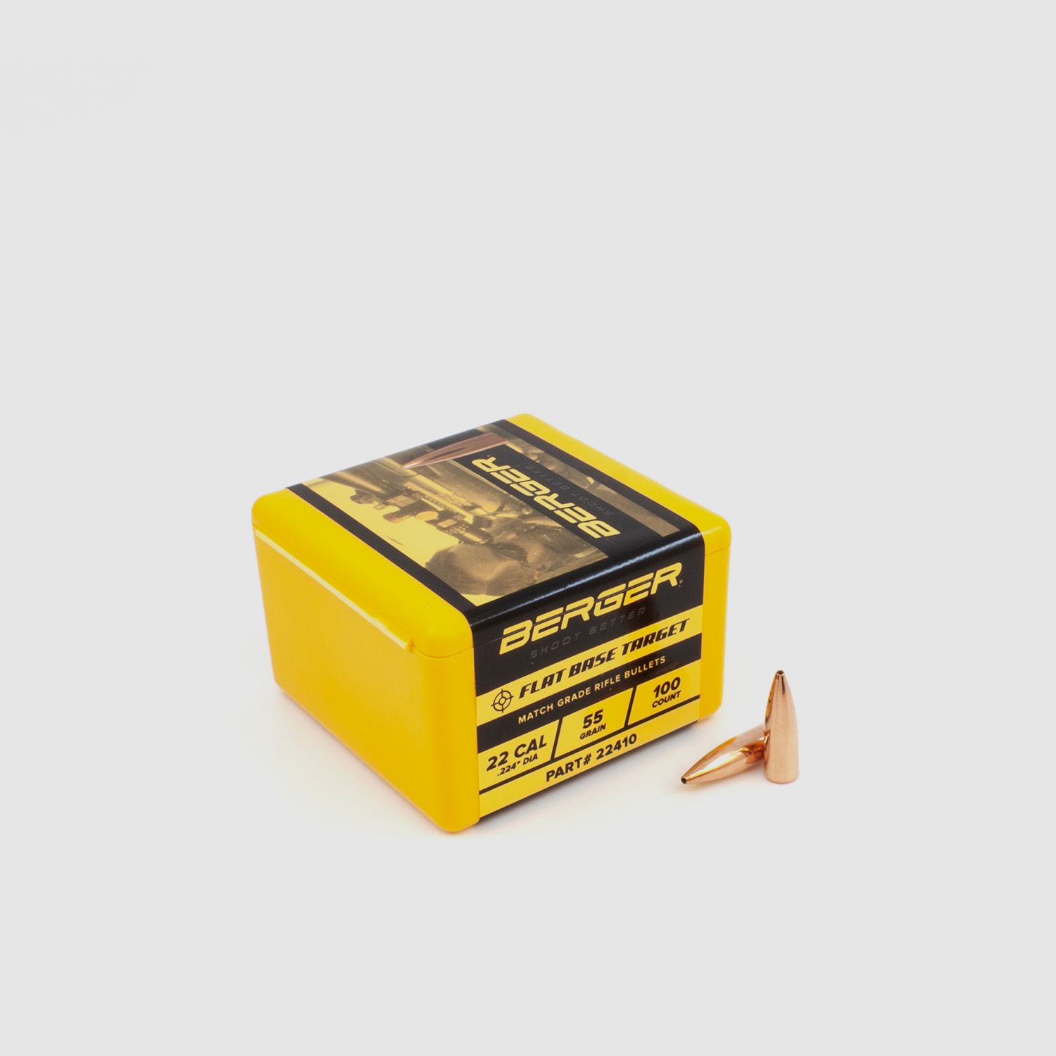 Proiettile Berger .22 FB Target 55GR 100 Pezzi
