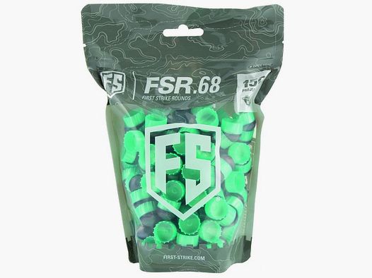 First Strike Paintballs bolsa de 150 disparos (gris/verde menta)