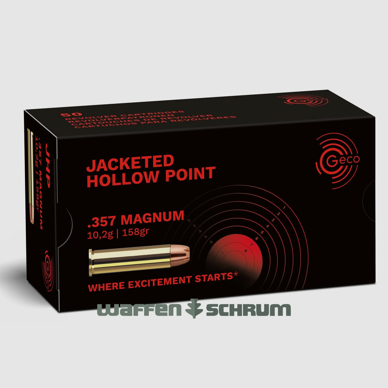 Geco hollow point 10.2g - 158gr .357Mag