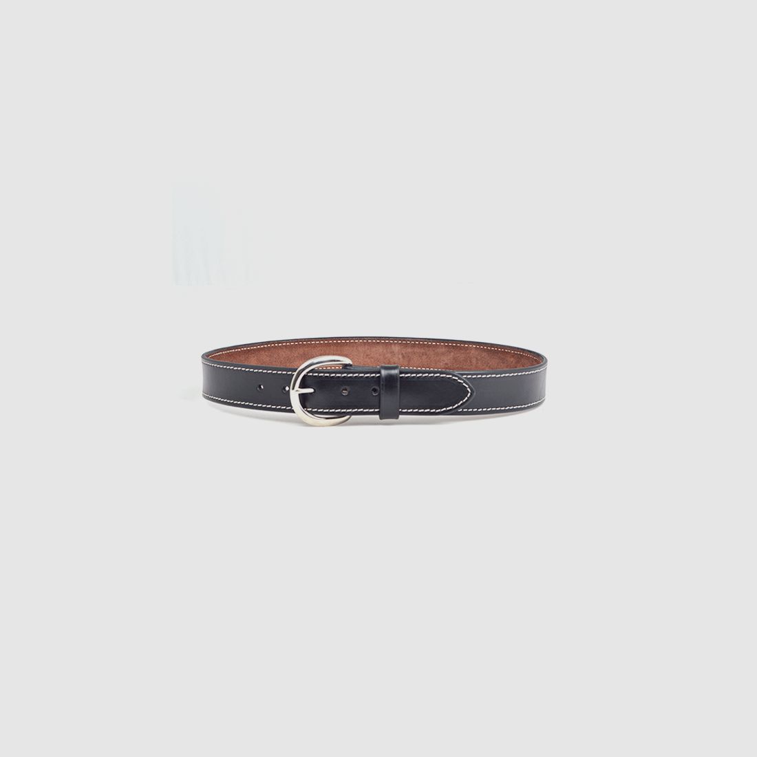 Belt Casual 54" Black Plain