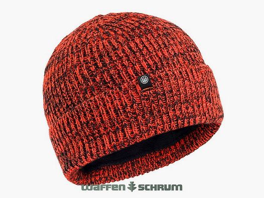 Czapka Beretta Beanie Marten Czarna i Pomarańczowa