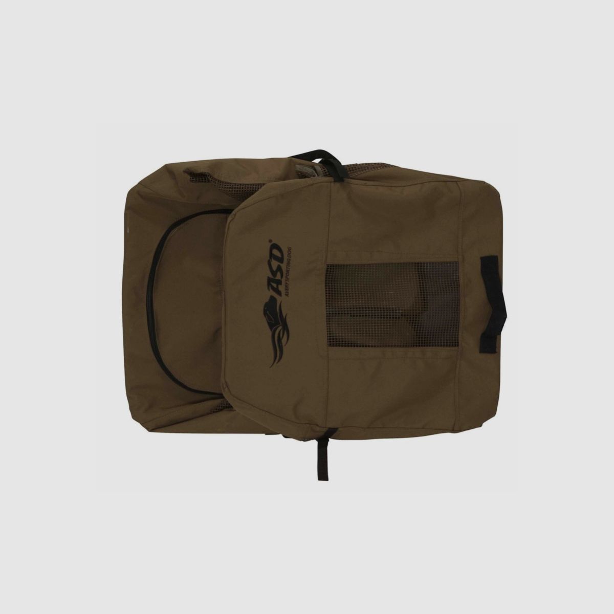 ASD Składany materiałowy kojec w kolorze brązowym dla psa