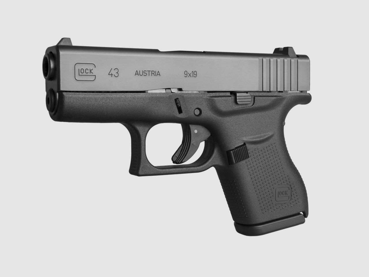 Glock 43 Slimline caliber 9mm Luger pocket pistol