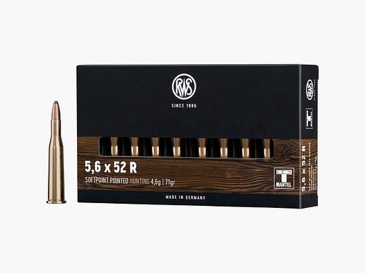 RWS 5.6x52R soft point - 4.6g/71gr (a20)