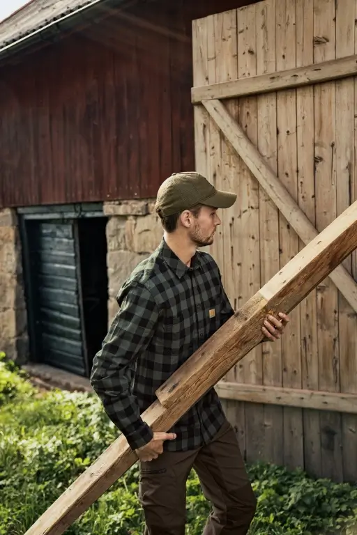 Härkila Scandinavian Hemd (Green Check), Bild 5 von 5