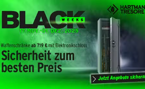 Waffenschränke im Black Weeks Angebot – jetzt sparen bei HARTMANN TRESORE!