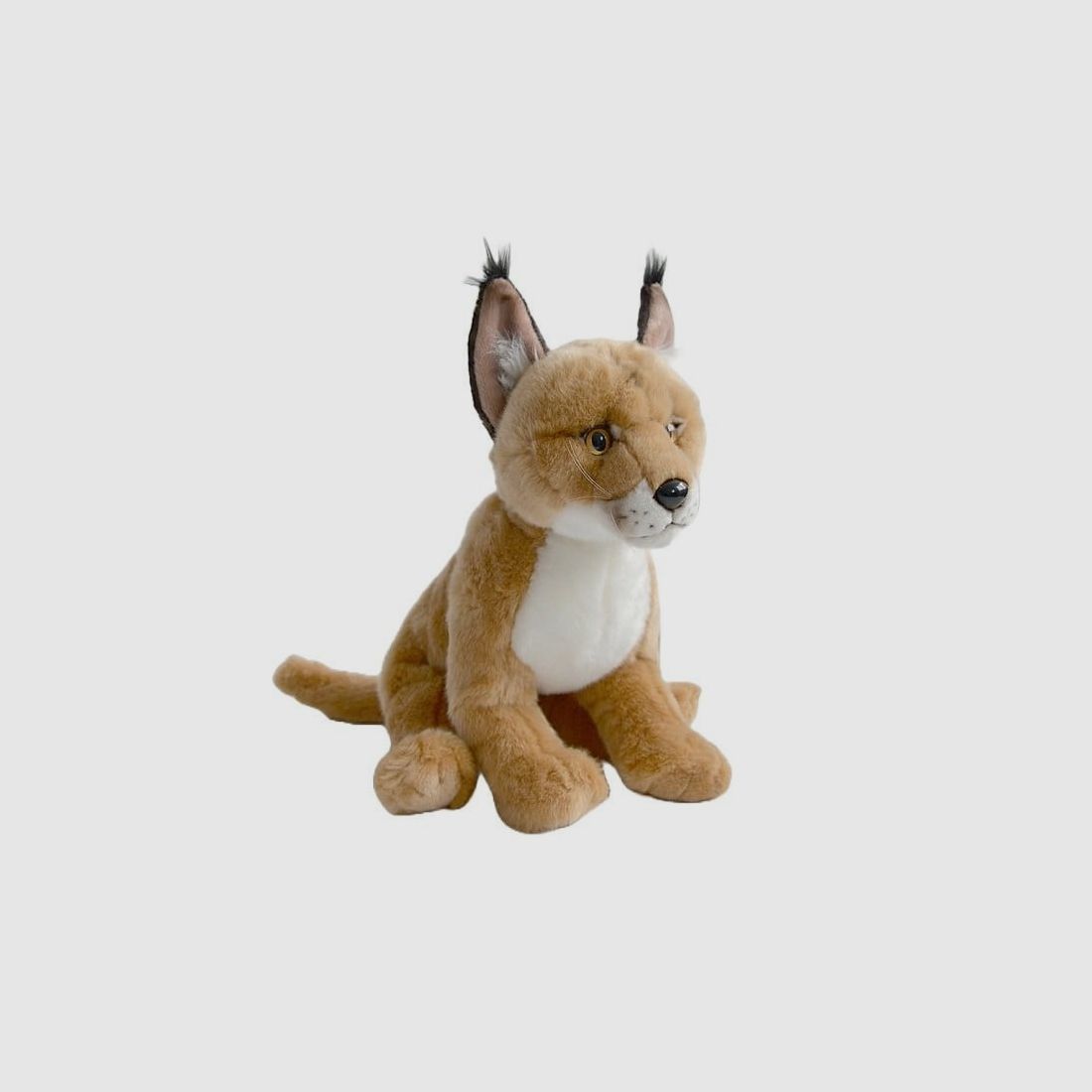LivingActive Karakal Plüschtier 27 cm – Exotisches Wildkatzen-Kuscheltier