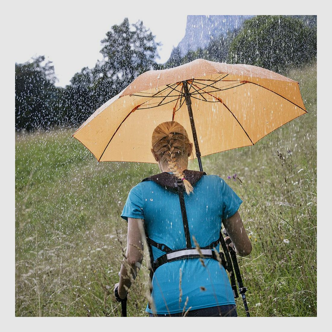 EuroSCHIRM Swing Handsfree Tragesystem für freihändige Regenschirme Schwarz, Bild 7 von 10