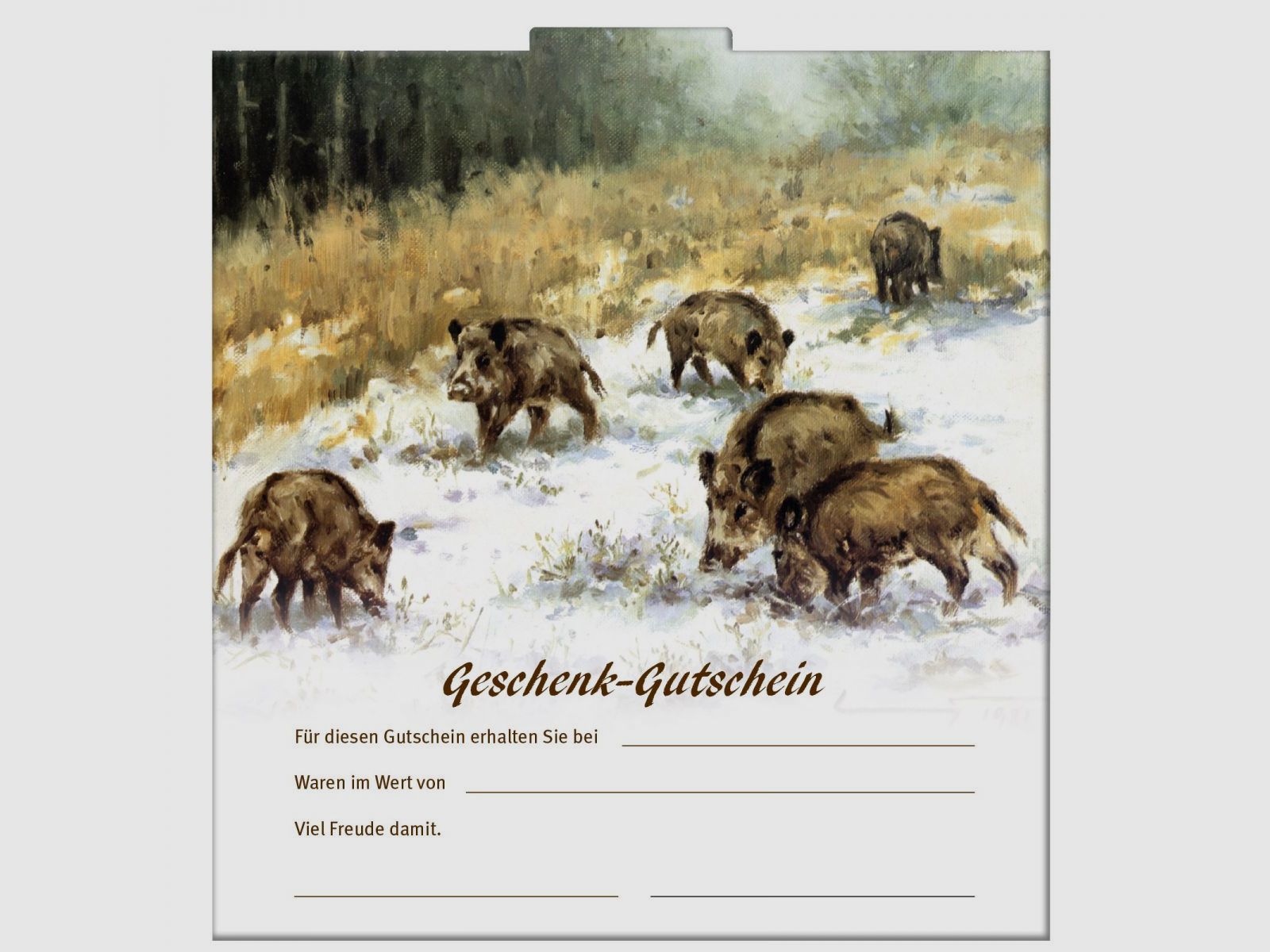 Geschenkgutscheine à 8 Stück