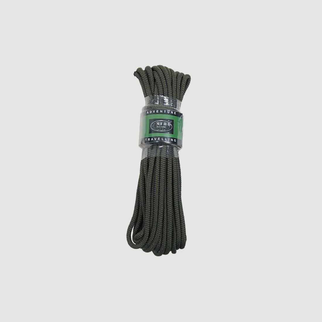Corde, olive, 7 mm, 15 mètres Matériau : Polypropylène 0,53€/m *** Attention : Pas une corde d'escalade ! ***