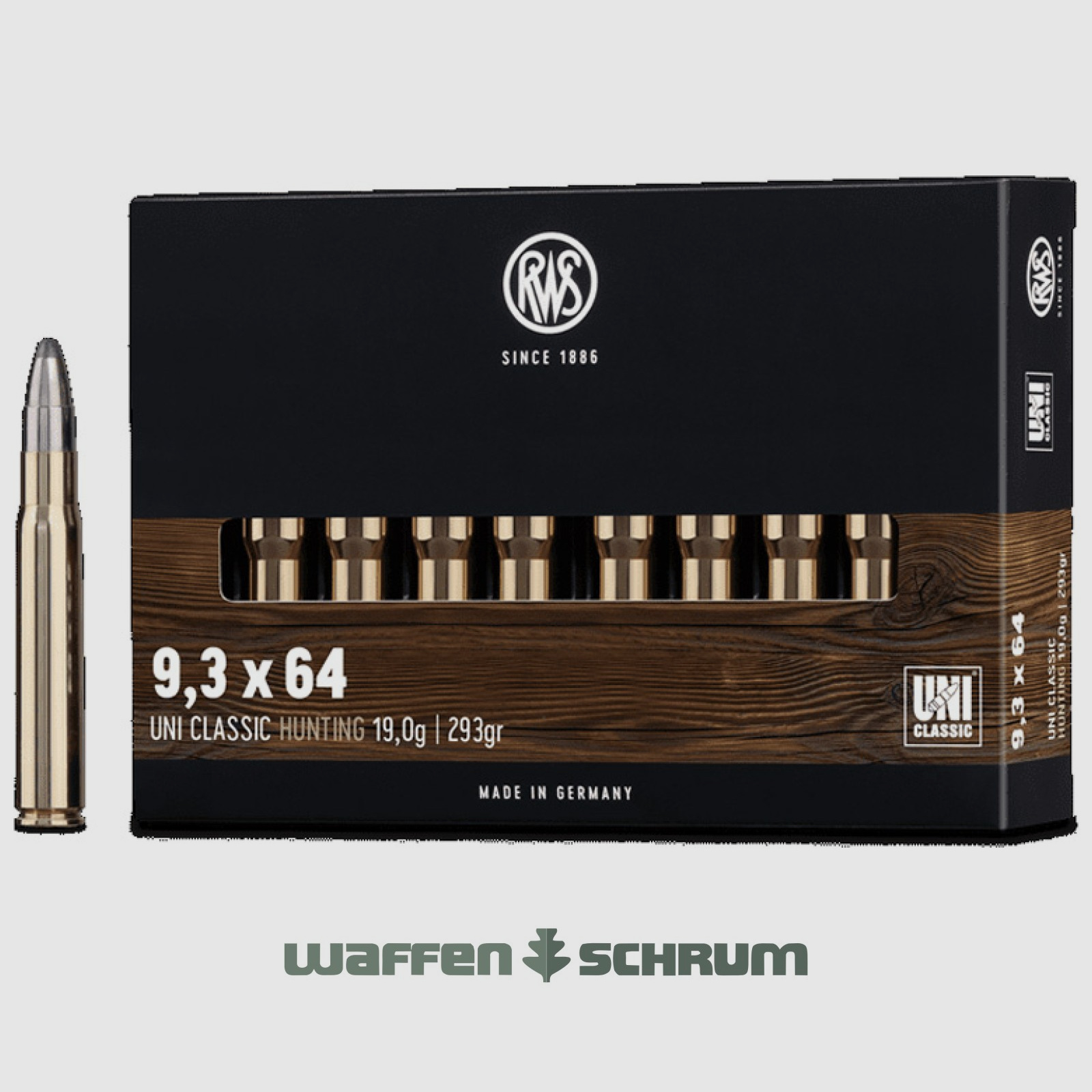 RWS UNI Classic 19,0g - 293gr 9,3x64
