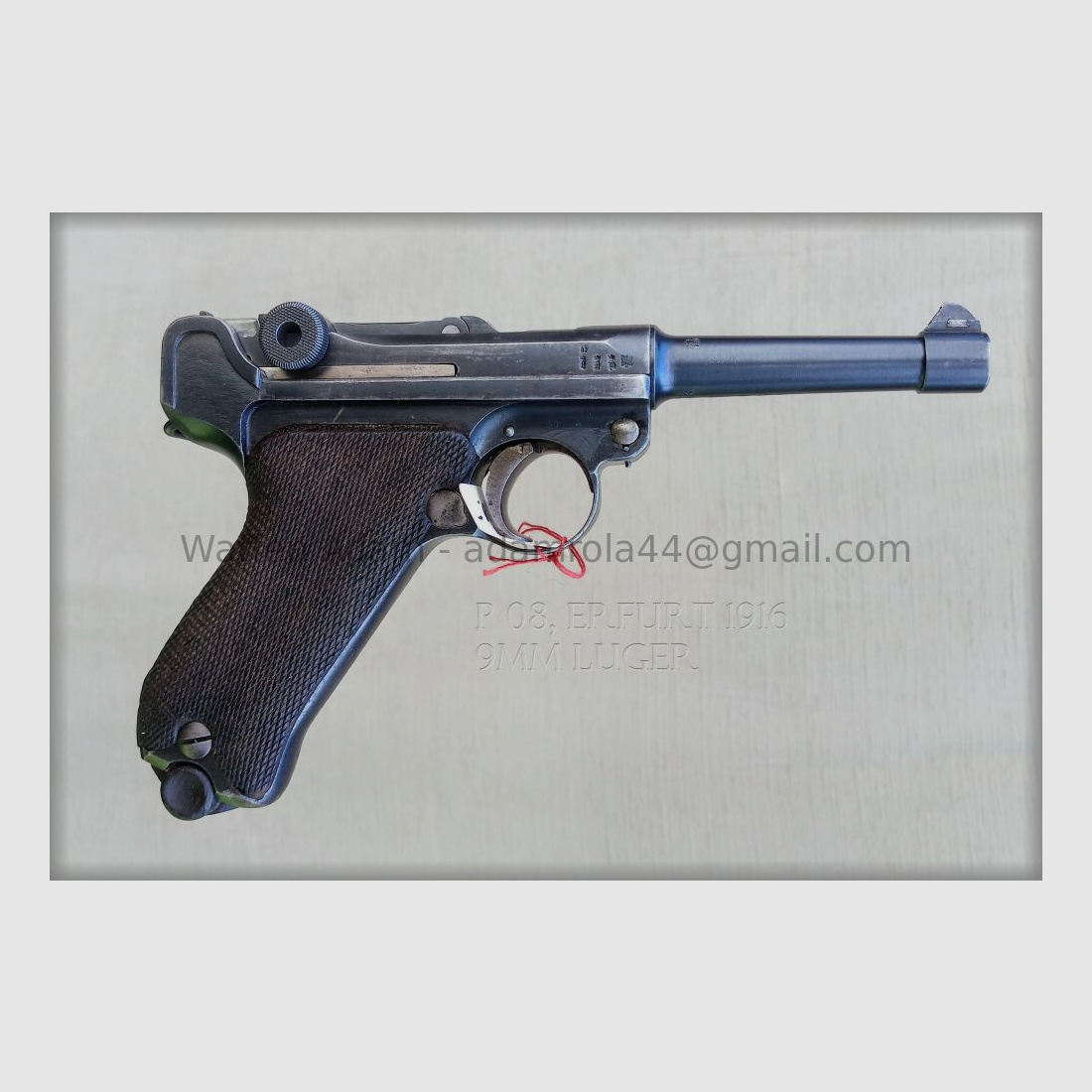 Usine d'armement d'Erfurt Pistolet P. 08