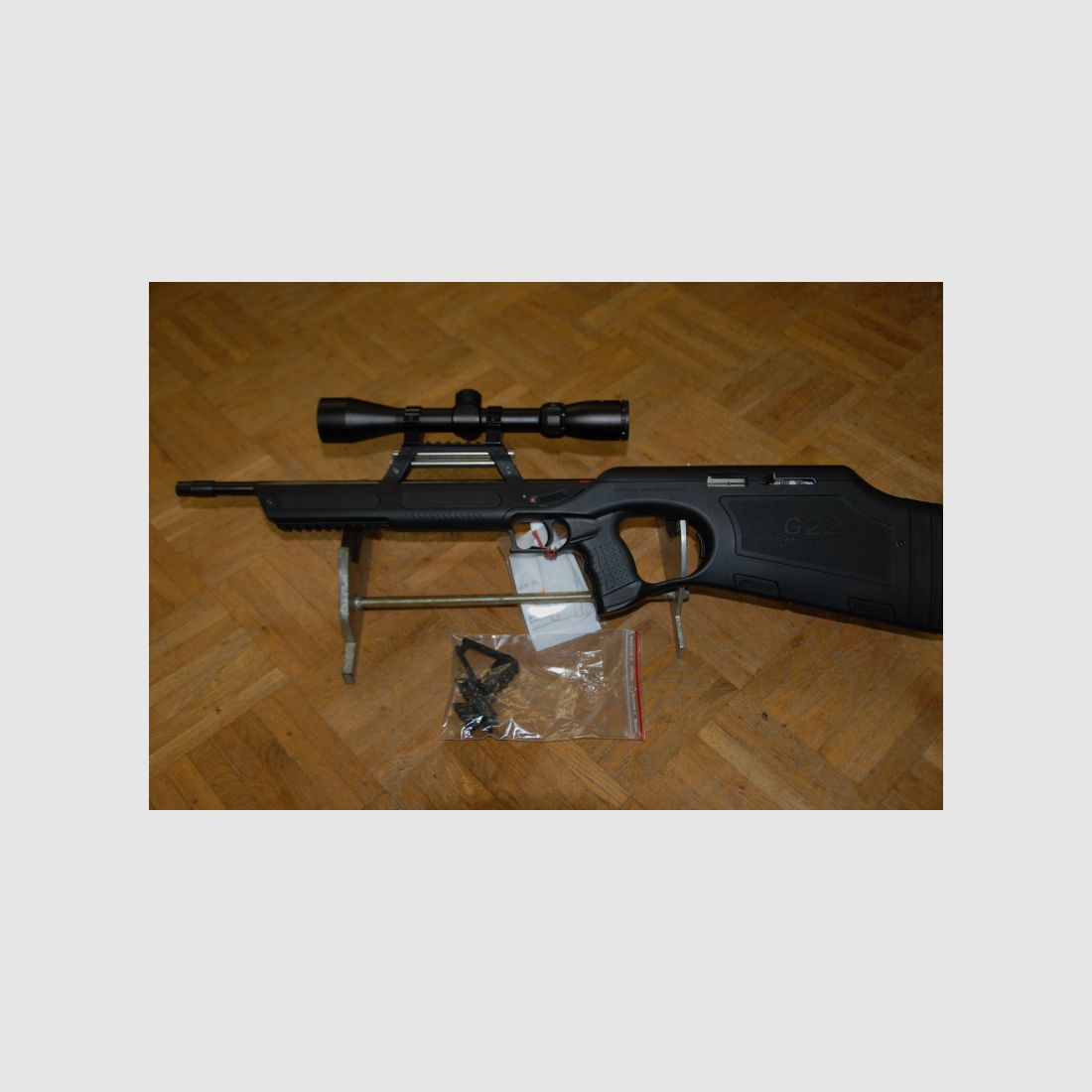 KK SL Büchse WaltherG 22 Kal 22lr + ZF Hubertus 3-9 x 40 Abs. 30-30 wie Neu Patronenlager defekt