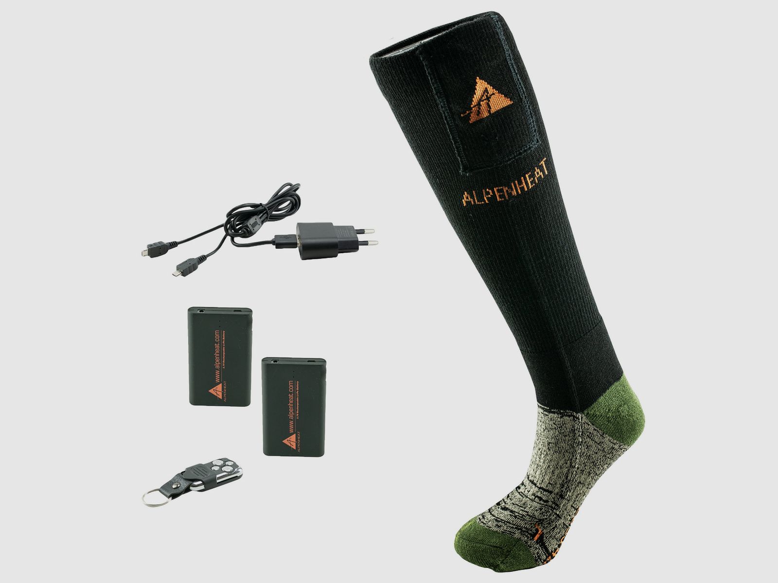 Alpenheat Beheizbare Socken Wolle