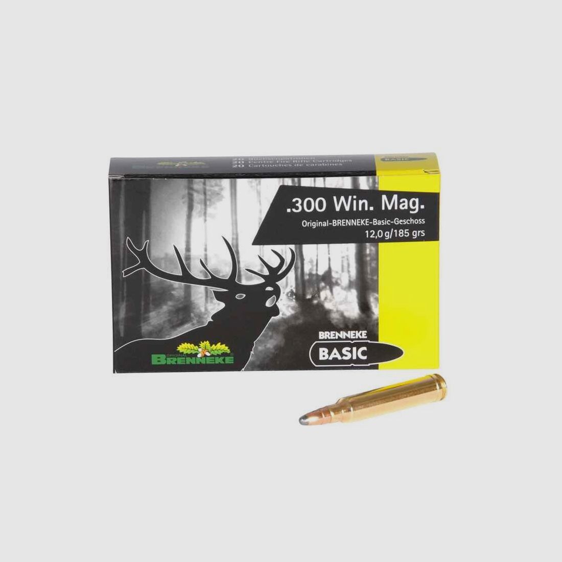 .300 Win. Mag. BASIS TLM 12,0g/185grs. Brenneke