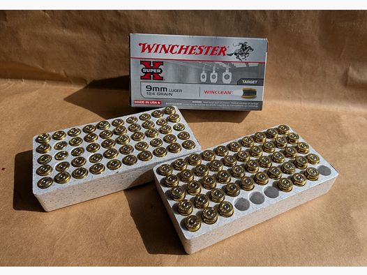 Hülsen 9mm Luger Winchester WINCLEAN 9x19 mm °°°°°°°°°°°°°°°°°°°°°°°°°°°°°° 