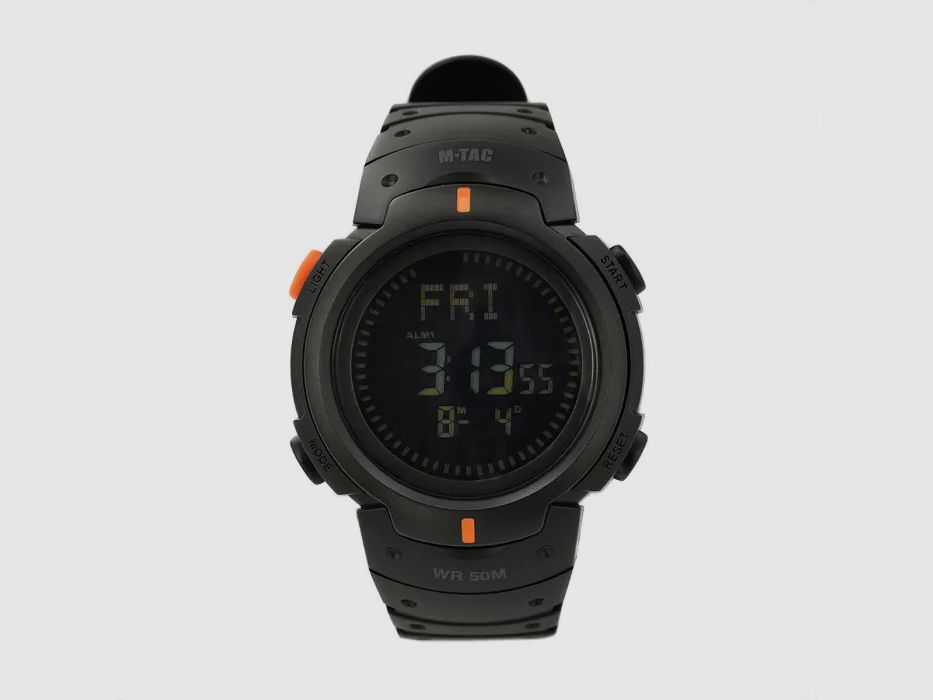 M-Tac® Taktische Uhr mit Kompass Schwarz