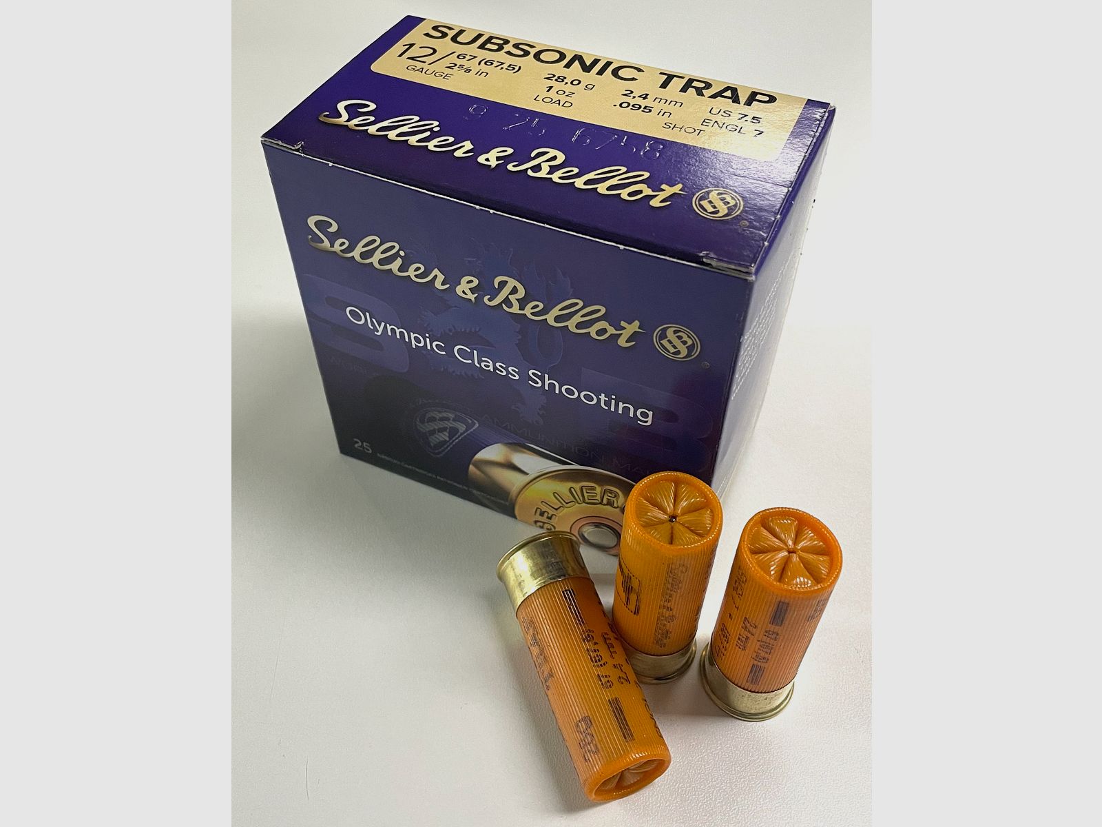 Sellier & Bellot 12/67.5 Subsonic Trap 28 g, 2.4 mm