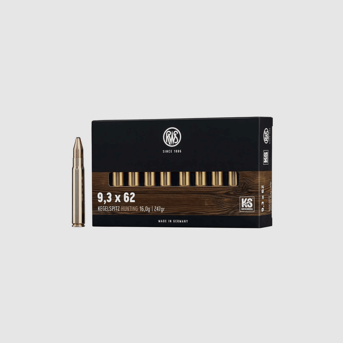 RWS 9,3x62 KS 247 gr. - 20 Stk