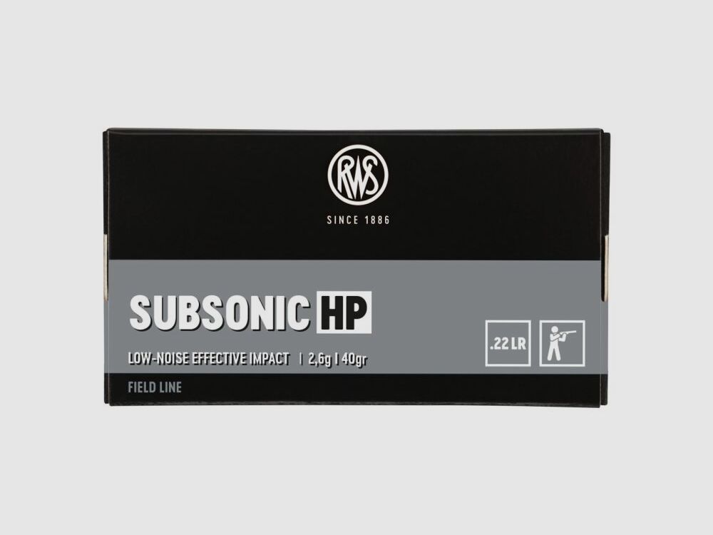 RWS 40grs SUBSONIC HP 50STK .22lr