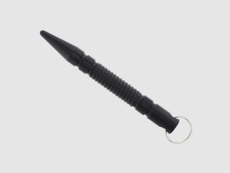 Self Defense Kubotan mit Schlüsselring - Schwarz