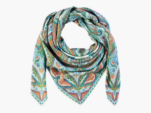 Tessuto in cashmere/seta verde