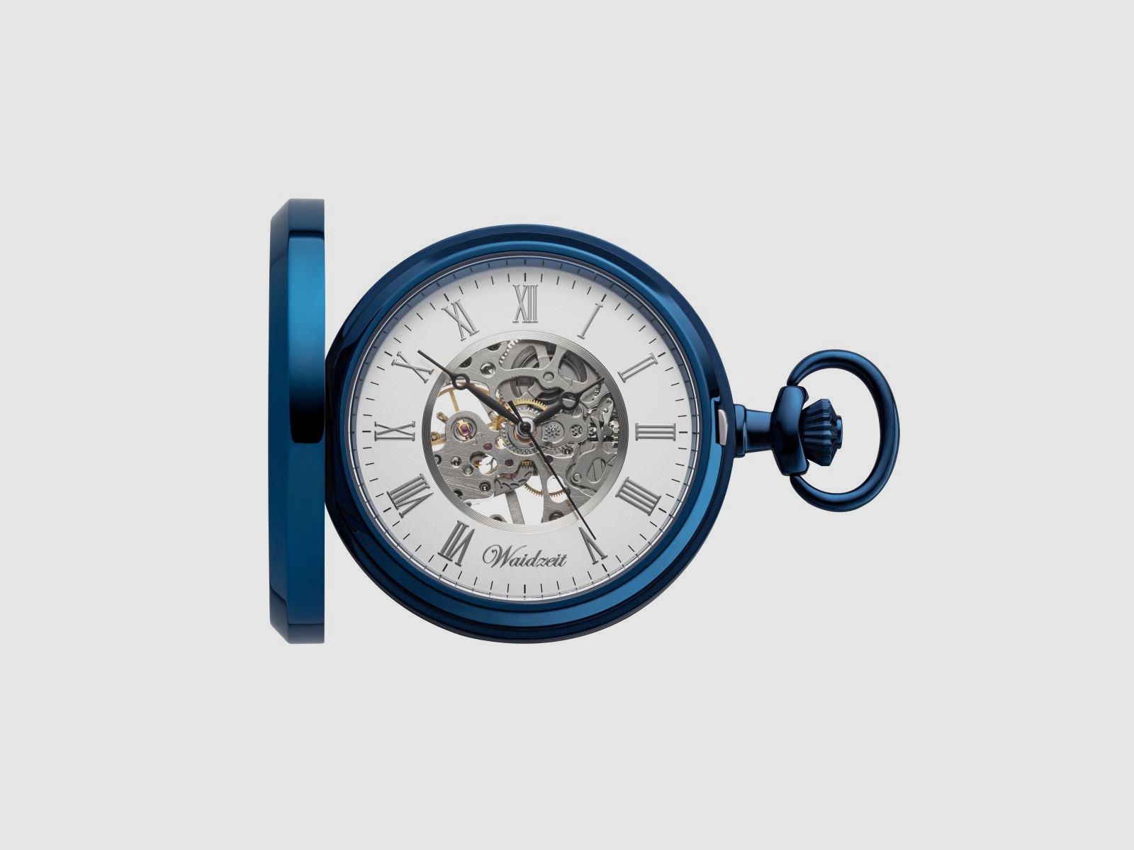 Orologio da tasca scheletrico Franz Ferdinand (blu)