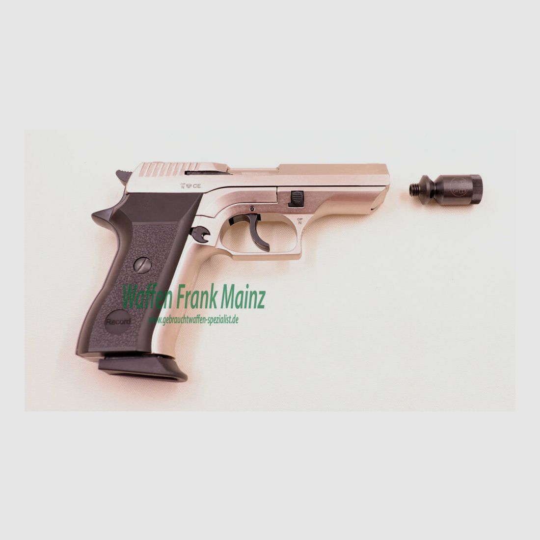 Record, Deutschland COP vernickelt 9mm P.A.K.