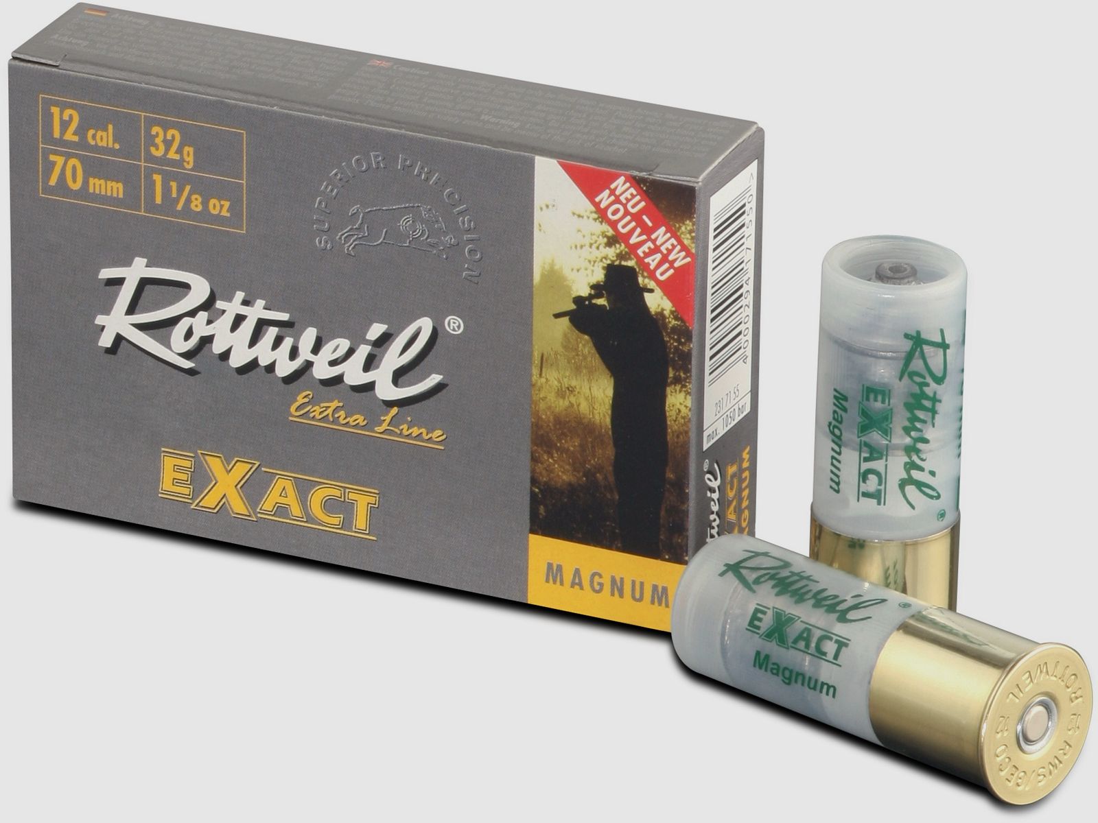 Rottweil Exact 12/70 Mag 32g Flintenlaufgeschoss 5er Pack.