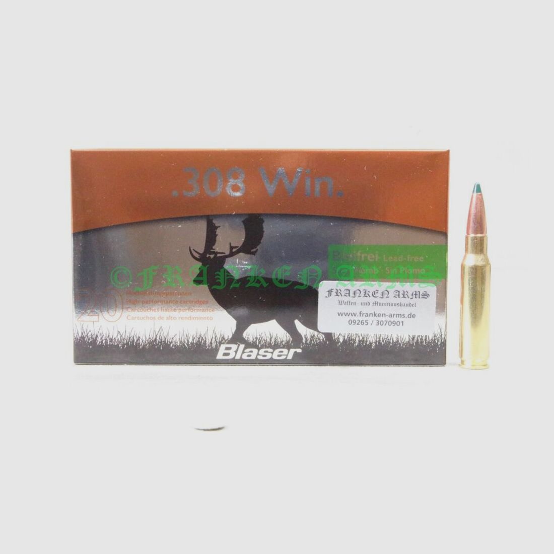 Blaser CDC .308 Win. 160gr. 10.4g 20 pieces quantity discounts