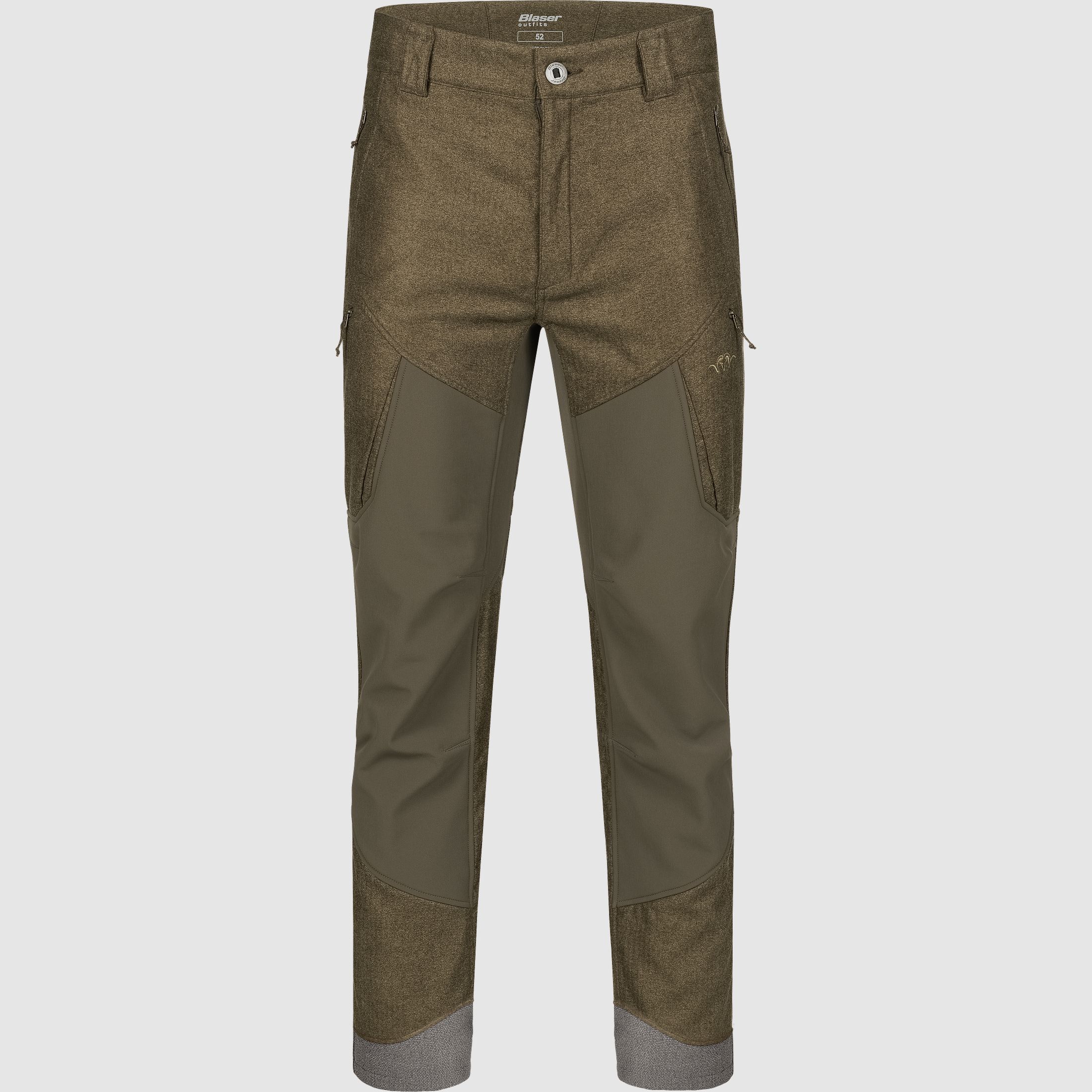 Herren Vintage Whizz Softshell Hose Dunkelbraun Mélange Dunkelbraun Mélange 48