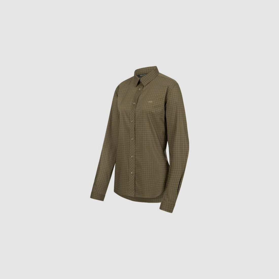 Blaser Stretch Bluse Sergia dark olive checked