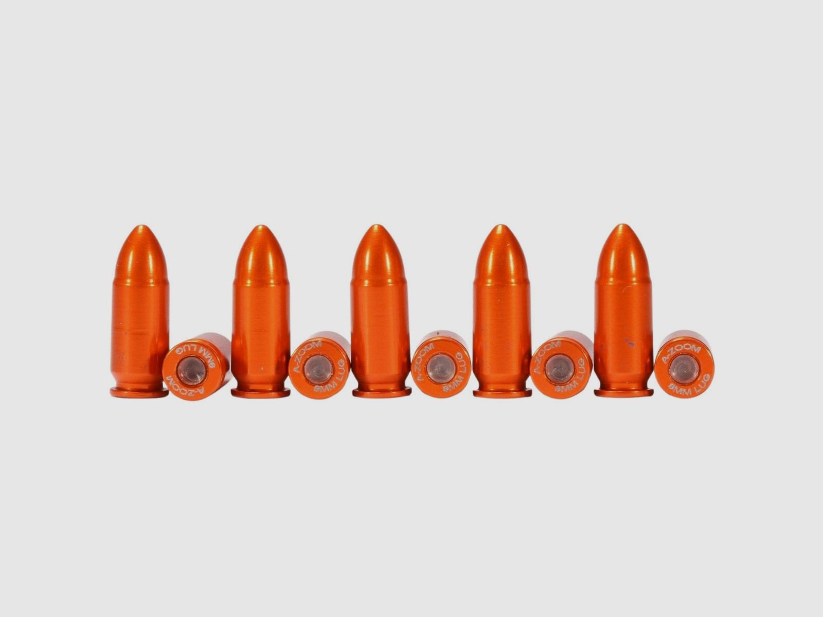 A-Zoom - Amunicja Treningowa - Kaliber 9x19mm - Pomarańczowa (10 szt), zdjęcie 2 z 3
