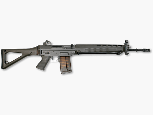 Sig Sauer – Halbauto / SG550 / SAG PE90 Green / mit Putzzeug CH / Koffer / GP90