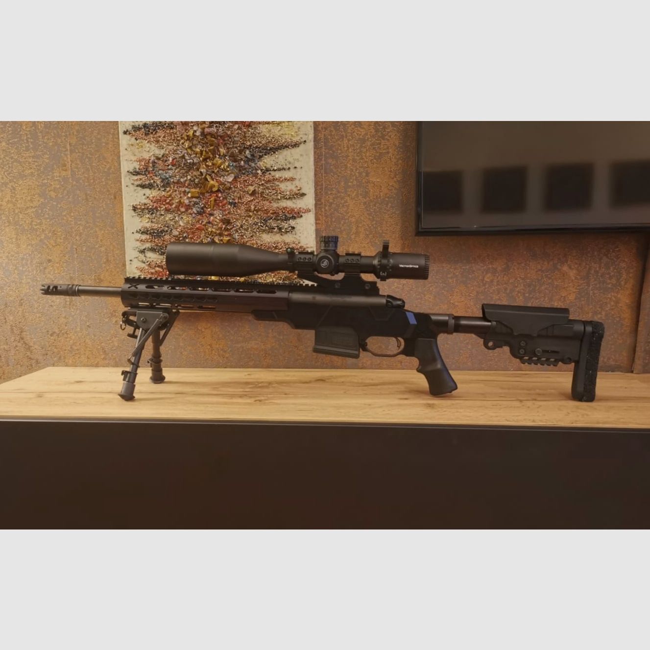 Repetierbüchse Remington 783 Heavy Barrel .308 Win 42cm 16,5" 5/8x24 mit A+B Arms Aluschaft, Mündungsbremse, Zubehör, ohne Zielfernrohr und Montage!