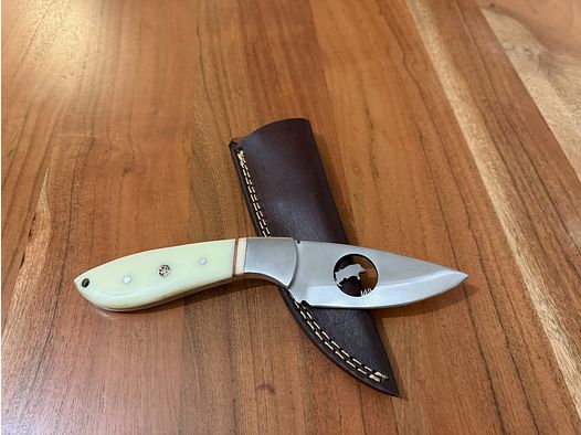 Premium Skinner Jachtmes met Wildzwijn Gravure