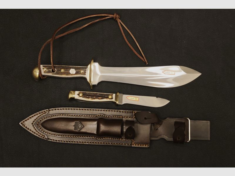PUMA Set di coltelli da caccia "Frevert" – Waidblatt & Jagdnicker | Corno di cervo | Solingen | 513588 | Coltello da caccia, immagine 2 di 4