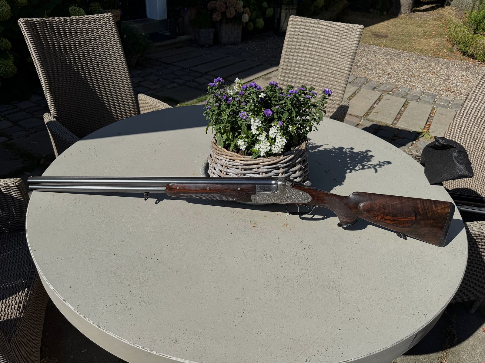 Merkel Meisterstück Seitenschloss Bockflinte, Bockbüchsflinte und Bockbüchse 203E Kaliber 12/70 .30R Blaser & 9,3x74R