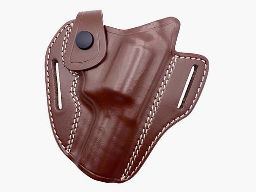 LIGHTNING "FBI" Jagdholster für Revolver Braun 2" K-Frame S&W Colt, Ruger Rechtshänder