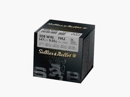 .308 Win. Sellier & Bellot FMJ 147gr.