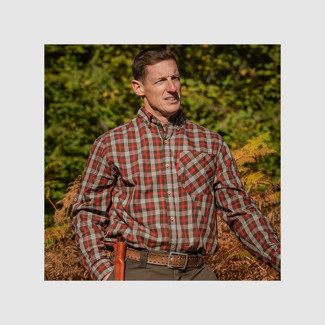 Shooterking Camicia Moorland Red/Brown Uomo, immagine 2 di 2