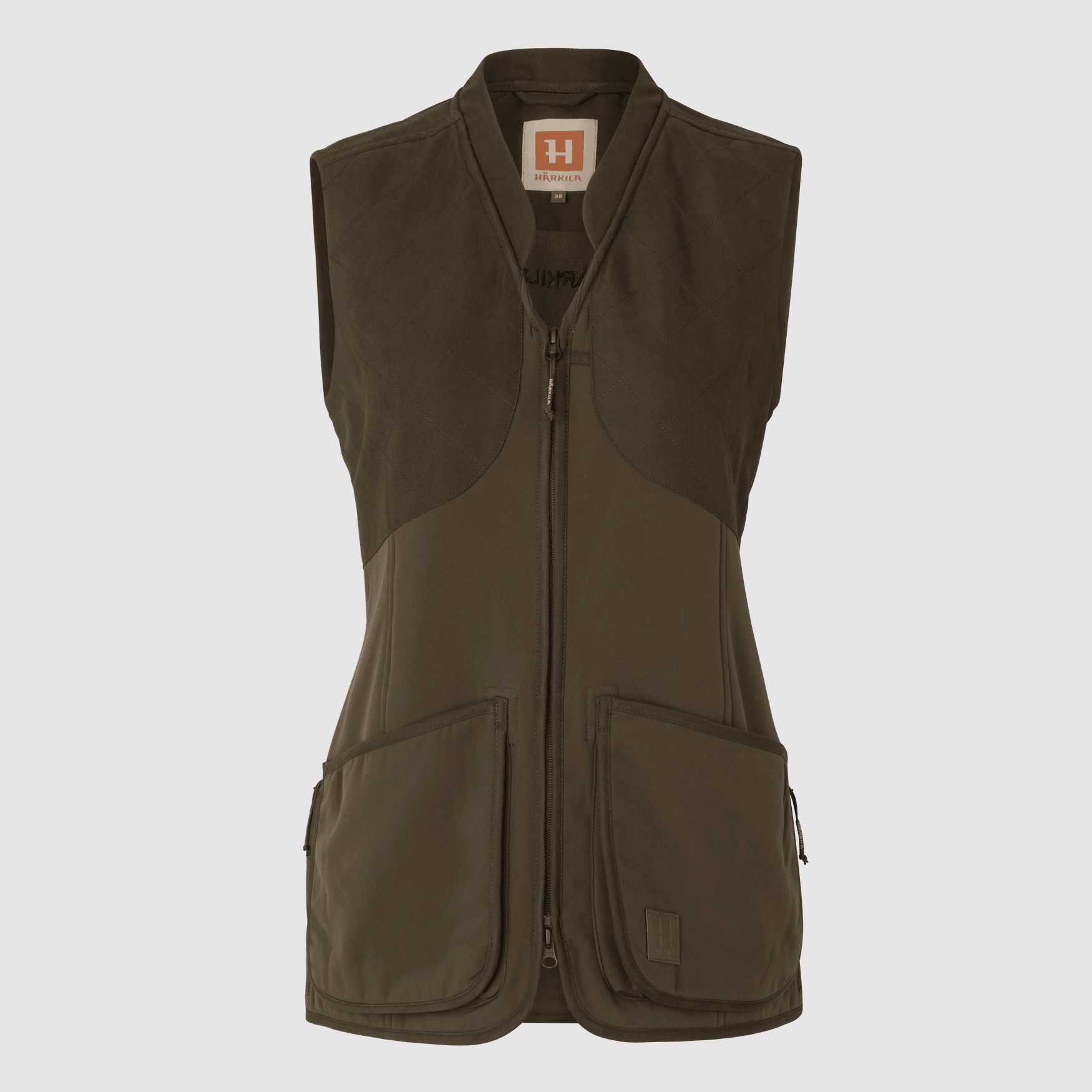 Härkila Skye Shooting vest Women Willow Green/Shadow Brown 36